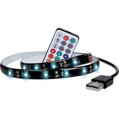 Solight/ LED RGB pásek pro TV, 2x 50cm, USB, vypínač, dálkový ovladač