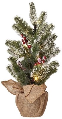 Emos / LED vánoční stromek, 52cm, 3× AA, vnitřní, teplá bílá, čas 