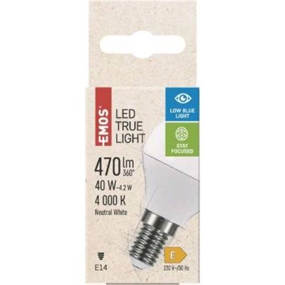 Emos/ZQ1226 LED žárovka True Light 4,2W E14 neutrální bílá  Lighting