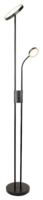 Rabalux / LED Stmívatelná stojací lampa LED/18,5W/230V + LED/4,5W černá