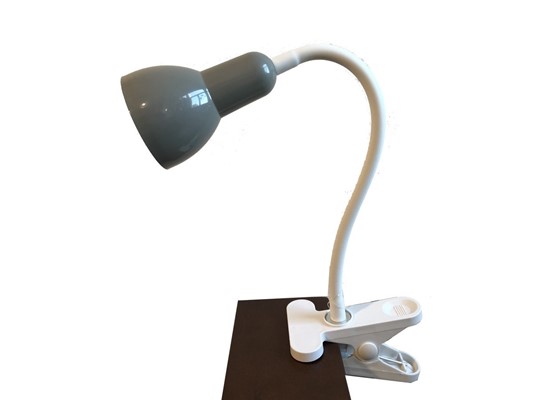 Nipeko | HC002-SD | Stolní flexibilní LED lampa s klipem šedivá