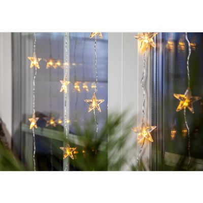Nipeko/ Závěs hvězdy 30x LED 90x120cm 