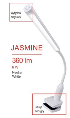 EMOS | Stolní LED lampička EMOS JASMINE (Z7595) bílá