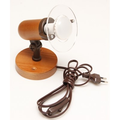 Argus 50032-FL-ST / REFLEKTOROVÉ SVÍTIDLO DŘEVĚNÉ - NÁSTĚNÍK S FLEXO ŠŇŮROU