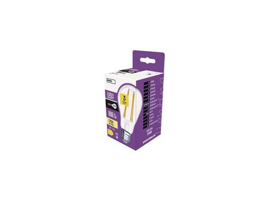 Emos/ LED žárovka Filament A60 5,9W -60W E27 teplá bílá