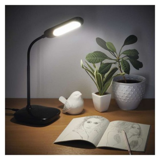 Emos/ LED stolní lampa LILY černá 760lm