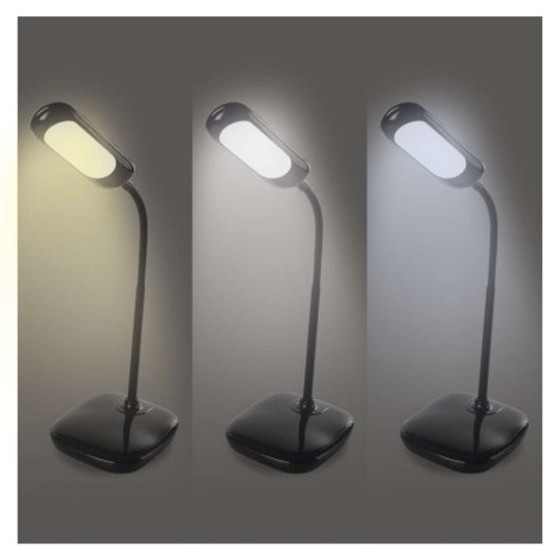 Emos/ LED stolní lampa LILY černá 760lm
