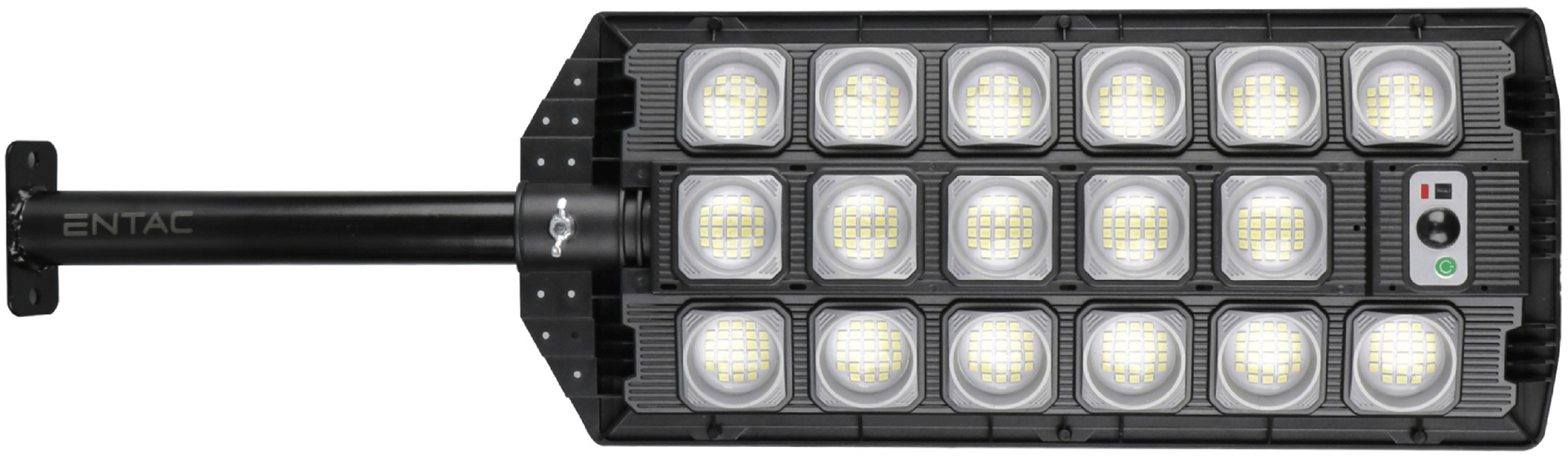 Entac/ Street solar lampa se senzorem 1500lm 64x1 + dálkové ovládání