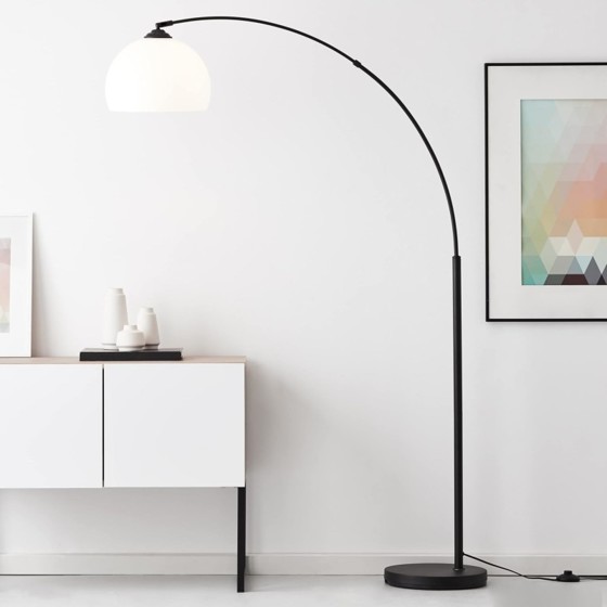 Brilliant/Stojací oblouková lampa VESSA černá