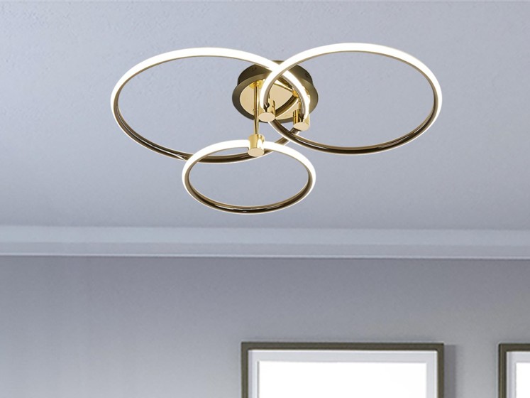 Nedes/ LED stropní svítidlo s dálkovým ovladačem 64W - TB1301/BG