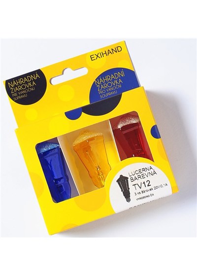 Exihand/ Blistr 3žárovky Lucerna barevná 20V/0,1A