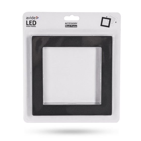 Avide/ Rám panelu 220 x 220 mm Černý čtverec ba 18W černý zap. čtverec