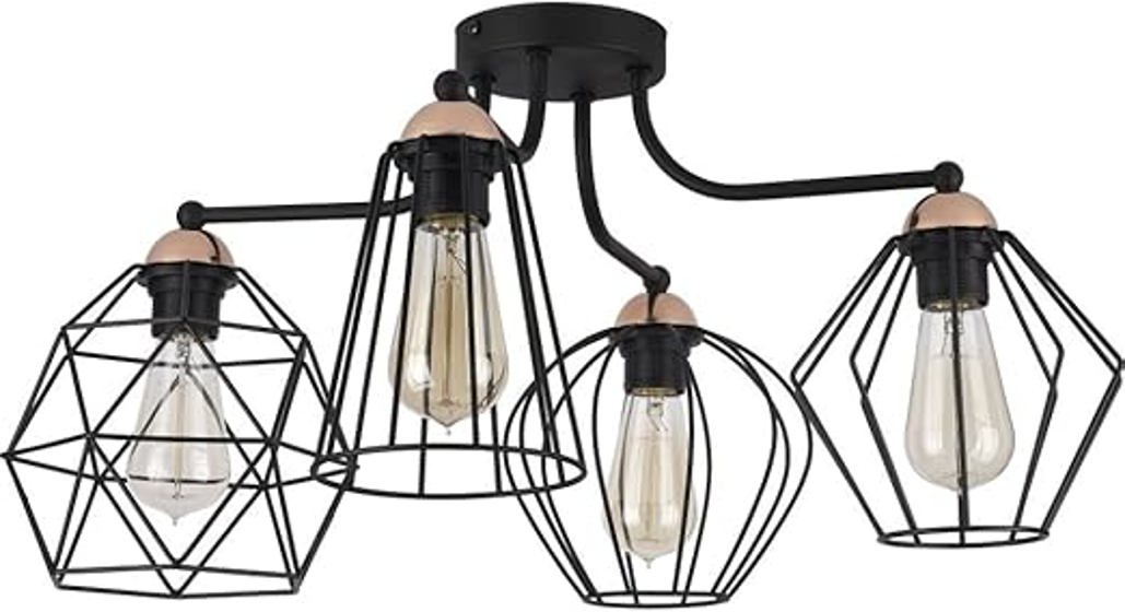 Lates/ Stropní svítidlo TK Lighting - 1645 / Galaxy 4 černé