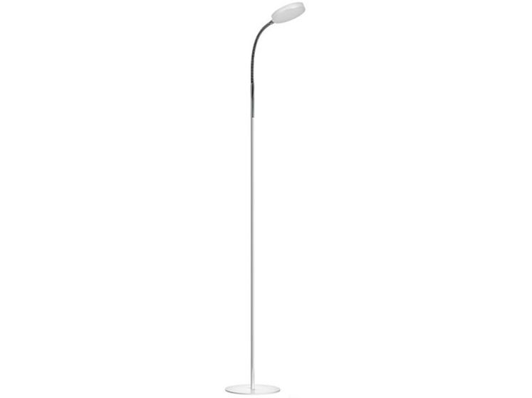 Lates/ Lampa stojanová Lucy LED - bílá 5W, 420lm, 3000K, nášlapný vypínač